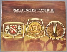 1976 Chrysler Plymouth Brochure Volare Fury Cordoba Newport New Yorker Wagon 76