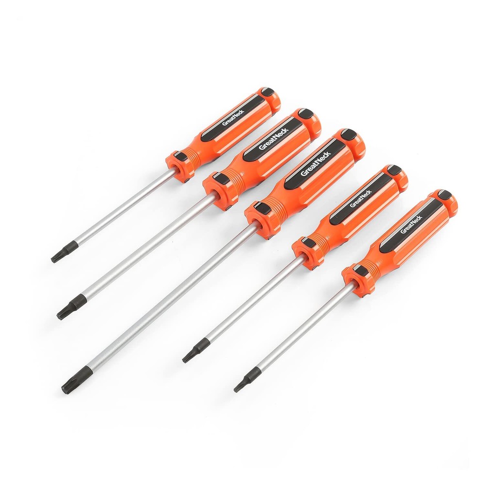 5-Piece Torx Screwdriver Set with T10 T20 T25 Bits