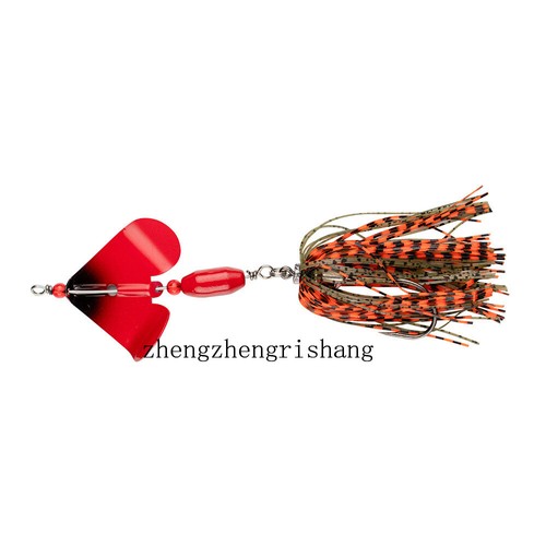 Spinnerbait Buzzbait Rubber Skirts Pike Bass Lure Fishing Spinner Bait 14cm/19g - Picture 11 of 22