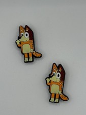 2pcs shoe charms for croc Theme Charms Bluey Bingo Cartoon Shoe Charms