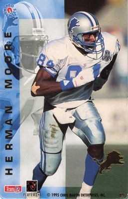 Herman Moore Detroit Lions 1995 Pro Ones Players Football Card #42 Magnet