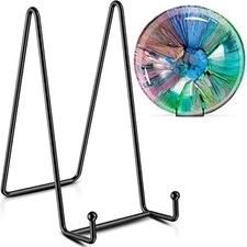  4 Pack Large Plate Stands for Display - Holder Stand + Metal Frame for 8 Inch