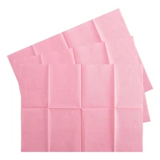75PCS Disposable Dental Bibs, Pink - Dental Pads, Paper Sheets for Patients & Ta