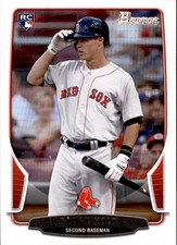Brock Holt 2013 Bowman Rookie Card #217. rookie card picture