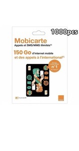 Carte SIM prépayée Orange 150 Go-Appels et SMS illimités-Sans engagement