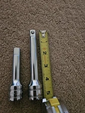 SNAP ON TOOLS SX3 3"  SX5 5" 1/2" DRIVE CHROME 2 PC EXTENSION SET 