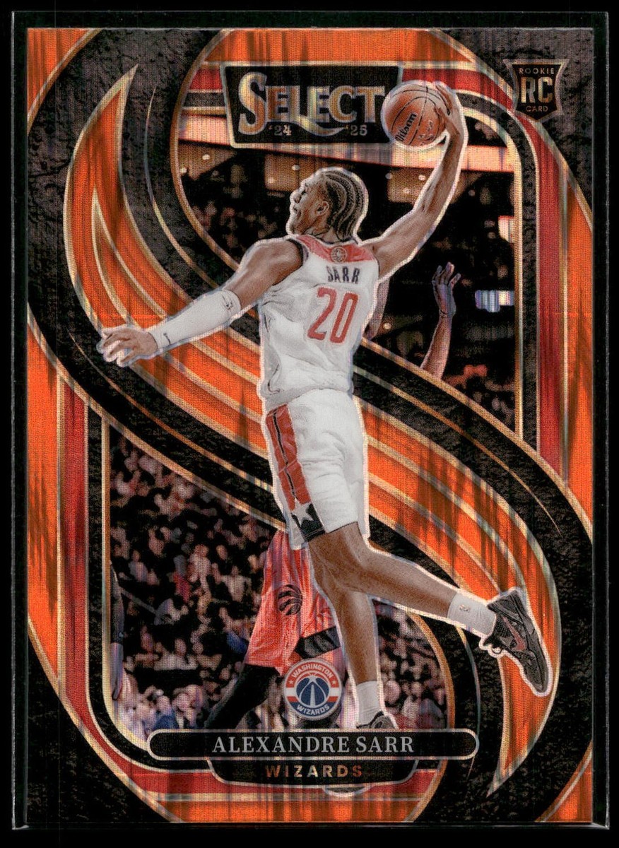 2024-25 Select Alexandre Sarr PREMIER ORANGE FLASH PRIZM SP