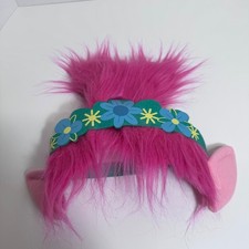 DreamWorks Trolls World Tour Amapola Rosa Diadema Orejas Corona Floral Disfraz