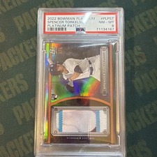 2022 Bowman Platinum - Spencer Torkelson #19 - RC - Platinum Patch /5 - PSA 8