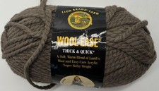 Lion Brand Wool-Ease Thick  Quick Yarn "Taupe" 1 Skein 2004