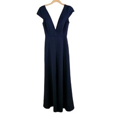 Jenny Yoo Collection Cara Cap Sleeve Maxi Dress Bridesmaid Wedding Women's 2