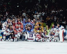 2026 Winter Olympics Gold Team USA Hockey Champions Group 8x10 NHL Photo