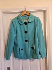 Ladies Teal jacket by BoohooMAN, Size 16