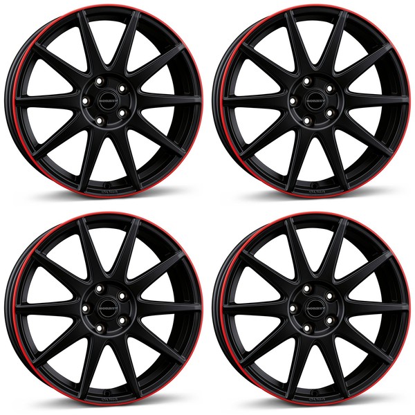 4 Borbet Felgen GTX 8.0X19 ET50 5X114.3 Swmred FüR Infiniti Q50-image