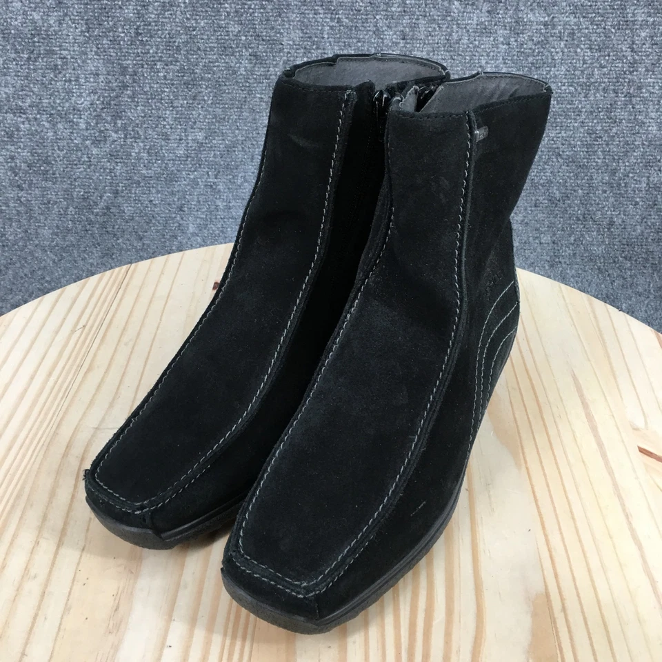 Rohde ботильоны женщин 7 черный SympaTex квадратный носок молнии на танкетке повседневный замши - Изображение 4 из 4