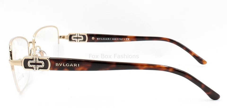 Gafas Bvlgari semi sin montura BV2158B 278 oro pálido 53 mm sin estuche Foto 3 de 4