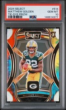 2024 Panini Select - 2025 Xrc Tie-Dye Prizm Matthew Golden 10/25  (RC) PSA 10 💎
