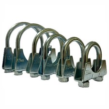 U Bolt Clamps Universal Clips Exhaust Heavy Duty with Nuts 28mm to 77mm 1" to 3"