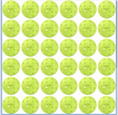 YOTIGER Pickleball Balls 36 Pack 40 Holes Green High Visibility & Bounce