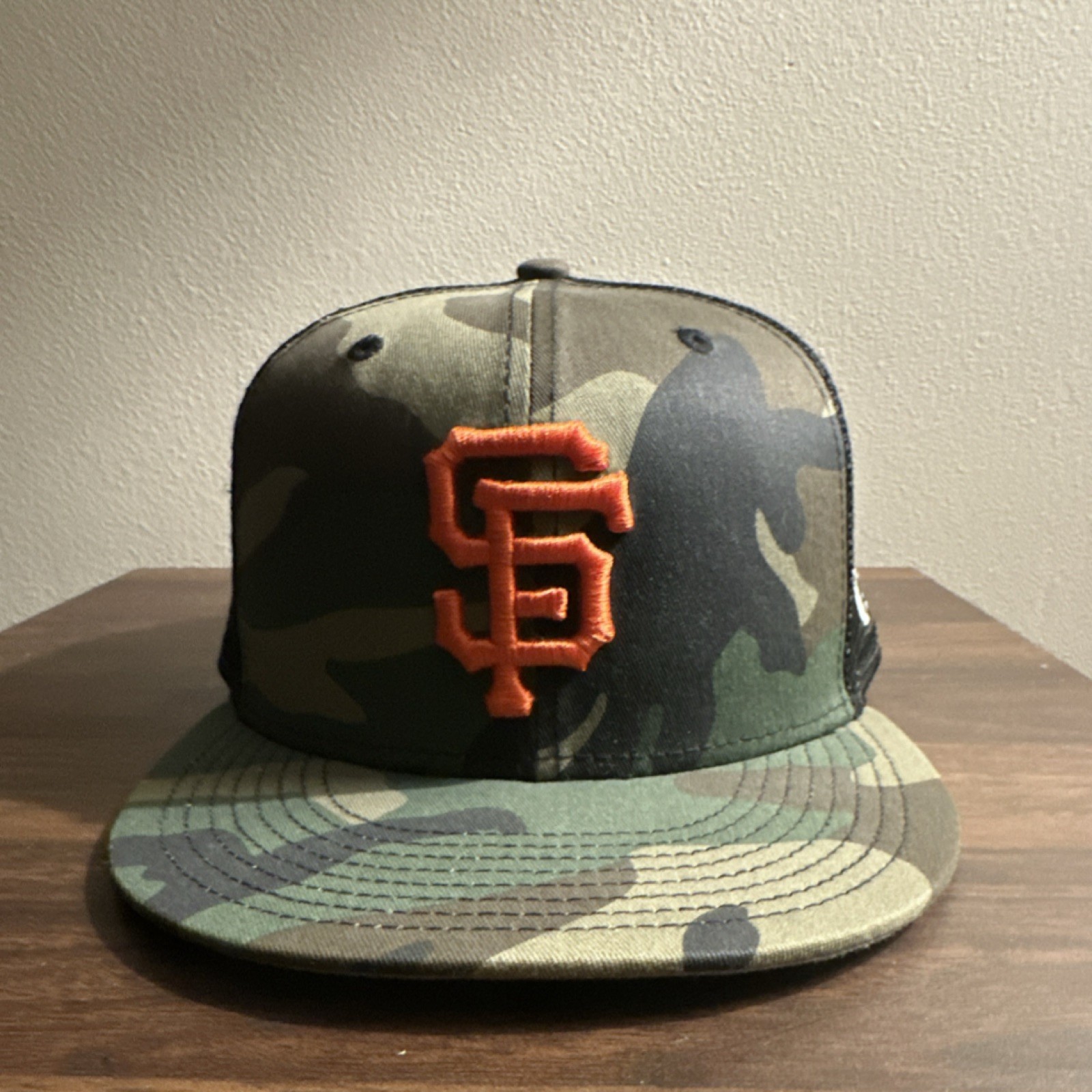 New Era 9FIFTY San Francisco Giants Camo Mesh Snapback Hat One Size