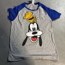 Disney Goofy graphic women's Goofy Upside-Down Graphic V-Neck T-Shirt Women's Large — listing 2