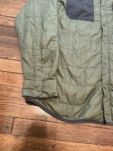 EUC Mountain Hardwear Hemdjacke Herren Large grün leicht gesteppt wattiert Druckknopf - Bild 3 von 14