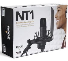 NEW Rode NT1 Signature Series Studio Condenser Microphone, Black, Recording Kit