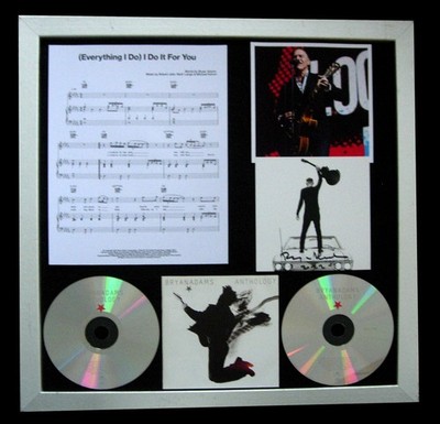 BRYAN ADAMS+SIGNED+FRAMED+EVERYTHING I DO FOR YOU=100% GENUINE+FAST GLOBAL SHIP