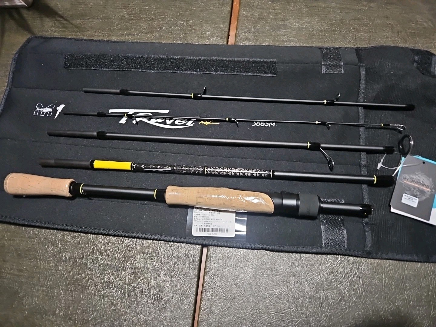 HANDING M1 Travel Fishing Rod 5/6 Piece Portable Spinning & 