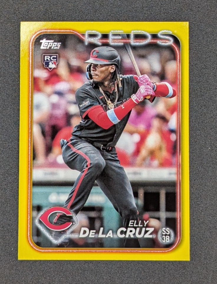 2024 Topps #141 Elly De La Cruz RC Yellow Cincinnati Reds