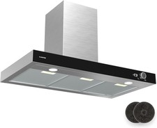 Klarstein AirNova Extractor Hood 90cm Wall Mounted Cooker Hood 620 m³/h Air Flow
