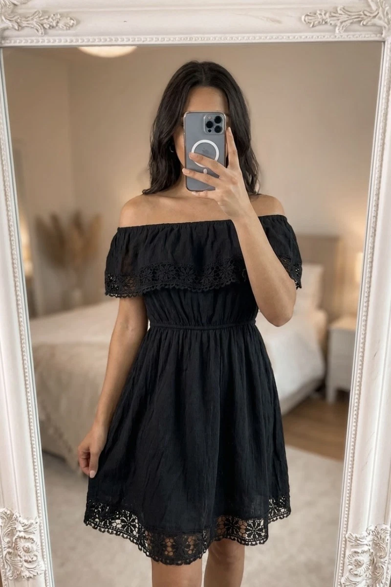 sachin and babi light blue dress Black Off Shoulder Casual Dress, Women's Fashion, Dresses & Sets, Dresses  on Carousell main image 0