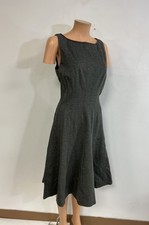 Ralph Lauren Dress A Line Leather Trim Womens 12