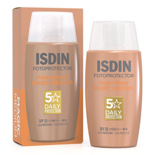 Isdin , Sunscreen for face with SPF 50 Fusion Water Color, Medium, 50 ml