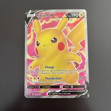 Pikachu V (Full Art) 170/185 Swsh04: Vivid Voltage Holo on eBay