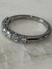 Tiffany & Co Forever Band Ring In Platinum Size 55 mm