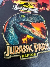 Broche prendedor The Tyrannosaur and Raptor-Jurassic Park - 1992 Universal Studios