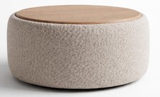 Couchtisch Moderner Stil Hellbraune Farbe Holzoberfl&auml;che Holzbeine Neu