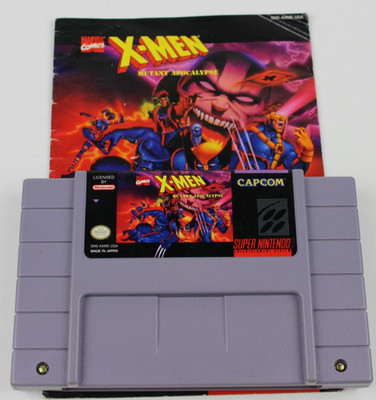 X-men Mutant Apocalypse Super Nintendo SNES Tested Free Shipping