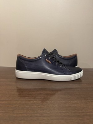Ecco Soft 7 Men's Moonless Leather Sneakers Size US 8-8.5