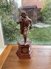 Danbury Mint WW2 The Battle of Britain Running RAF Soldier Bronzed Resin Figure