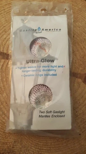 Gaslite America Ultra Glow Mantle 2 Soft Gaslite Mantles New Old Stock #SM2