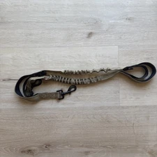 Tactical Two Point Sling Strap Bungee Rifle Gun Sling with QD Buckle Coyote.