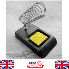 Quality Soldering Iron Holder Spring Stand with Sponge Solder Electronics Metal