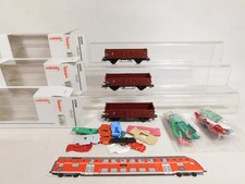 3x Märklin H0 AC Carro Merci DB Nem Kk Kkk Carico Rottami Auto Mint + Box #