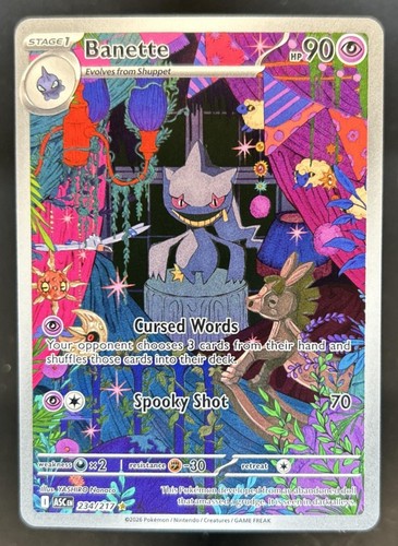 2026 Pokemon Ascended Heroes Banette Illustration Rare #234/217