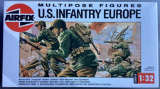 Airfix 04586 U.S. Infantry Europe Multipose 12 Figures 1/32 Scale Kit 1:32 4586