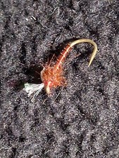 FLY FISHING FLIES NYMPH MIDGE CHIRONOMID NATURAL SIZE 18