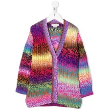 Stella McCartney Kids Multicolor Chunky Knit V Neck Cardigan Size 12 Years