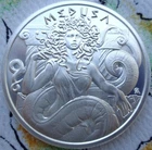 1 oz. MEDUSA Greek Mythology Series #8 rounds BU .999 fine silver